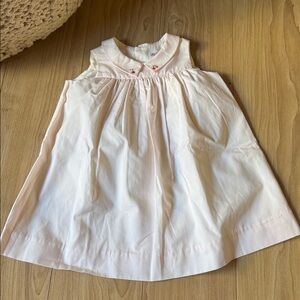 Bonpoint Celena Light Pink Baby Dress with cherry’s